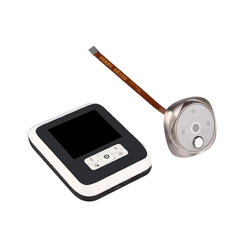 3.0 Tft Display Digital Door Viewer With 3.0Mp Camera Tf Card Support & Night Vision - 32Gb Max - White