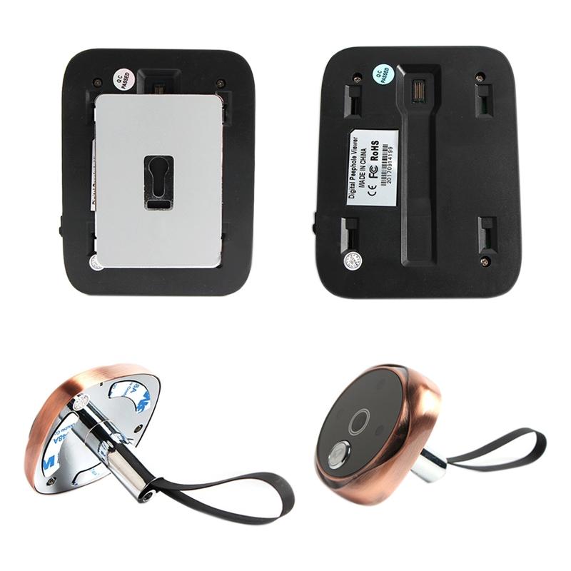 3.0 Tft Display Digital Door Viewer With 3.0Mp Camera Tf Card Support & Night Vision - 32Gb Max - White