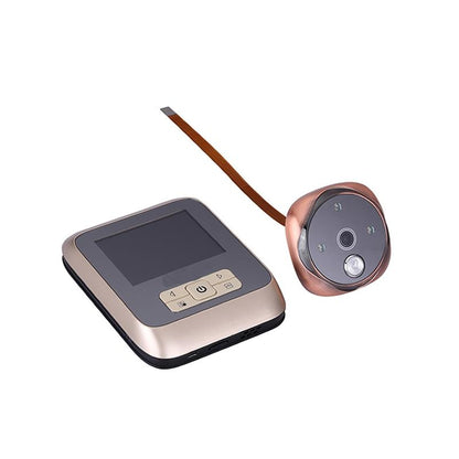 3.0 Tft Display Digital Door Viewer With 3.0Mp Camera Tf Card Support & Night Vision - 32Gb Max - White