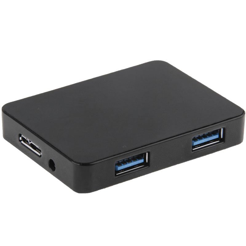 4-Port Usb 3.0 Hub + 60Cm Cable Fast Data Transfer - White
