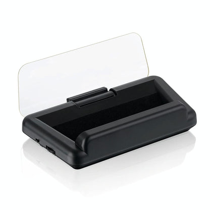 Virtual Hd Reflection Board Car Gps Hud Speed & Distance Display Over / Under Speed & Voltage Alarm Fatigue Driving - White