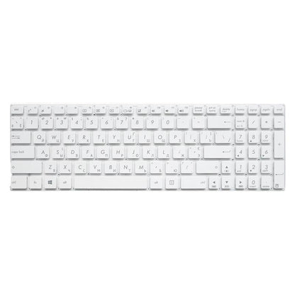 Russian Keyboard for Asus X556 Series - Black - White