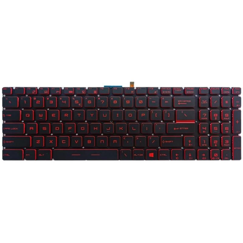Backlit Keyboard for Msi Gt / Gs / Gl / Gp / Gt72s - White