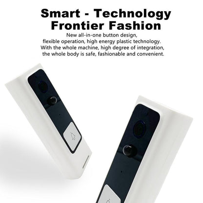Smart Wifi Video Doorbell With Motion Detection & Two-Way Intercom - White