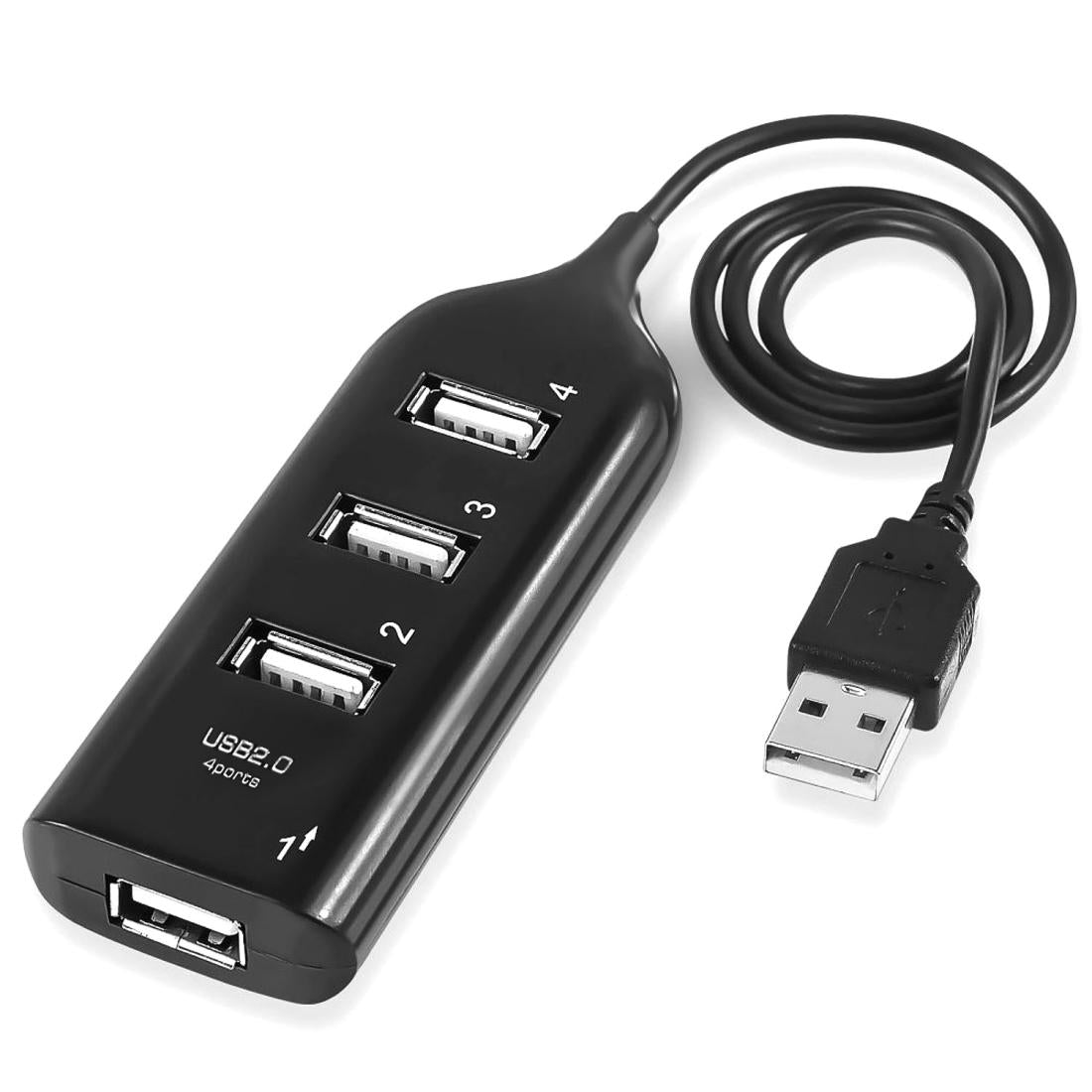 4-Port Usb 2.0 Hub 30Cm Cable Length - White