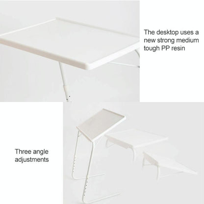 Foldable Laptop Table with Steel Tube Bracket and Plastic Pad
