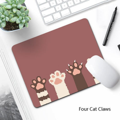 6 Piece Non Slip Mouse Pad Set 21 X 26Cm Thick Rubber Anti Skid Durable - Dumbo