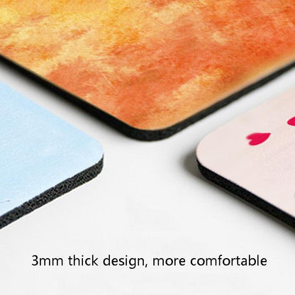 6 Piece Non Slip Mouse Pad Set 21 X 26Cm Thick Rubber Anti Skid Durable - Dumbo