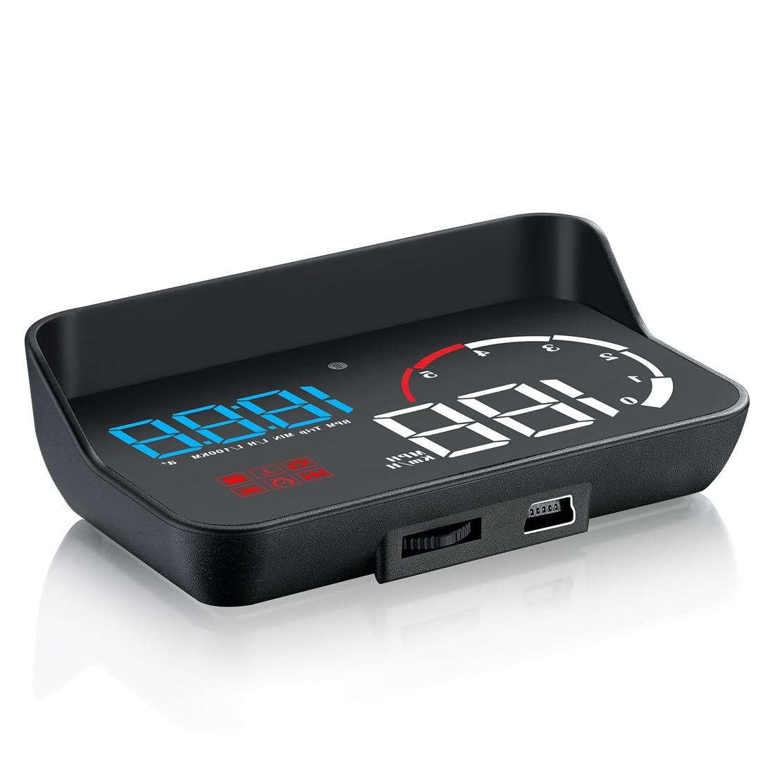Universal Car Obd2 Hud 3.5 Inch Vehicle Head Up Display - Yellow