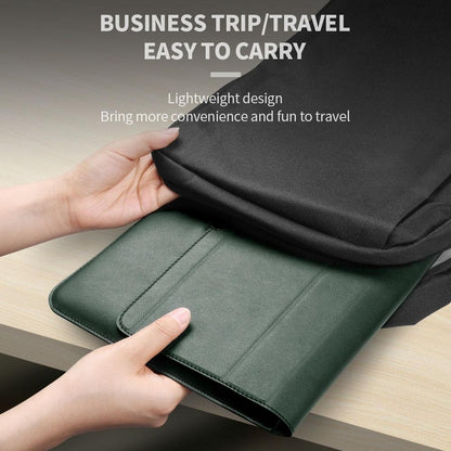 Waterproof 4-in-1 Laptop Holder with Wrist Protection - Fits 17 Inch - Brown