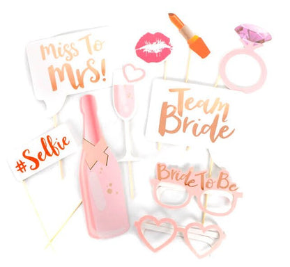 10x Bride To Be Photo Booth Props Hens Bridal Party Bachelorette Selfie