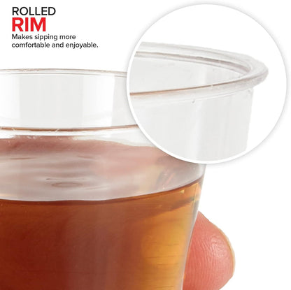 1080pcs 30ml Reusable & Disposable Plastic Shot Glasses Clear Cups Event Tastings Bulk