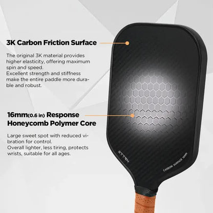 3K Graphite Carbon Fiber Pickleball Paddles Pickle Ball Racket Racquet