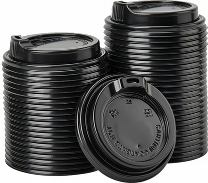 1000x Plastic Coffee Cup Sip Lids Suits 8oz/10oz Cups Take Away Bulk 80mm
