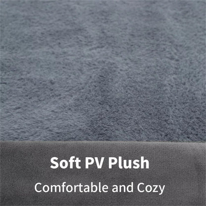 Large PawfectFriend Orthopedic Dog Bed 3-Side Comfort Bolster Padded Calming Mattress Bed with Removable Cover