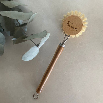 Bamboo Dishwashing Brush | Eco Dish Brush with replaceable head