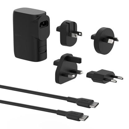 Belkin BoostCharge Hybrid  Wall Charger 25W + Power Bank 5K with Travel Adapter Kit