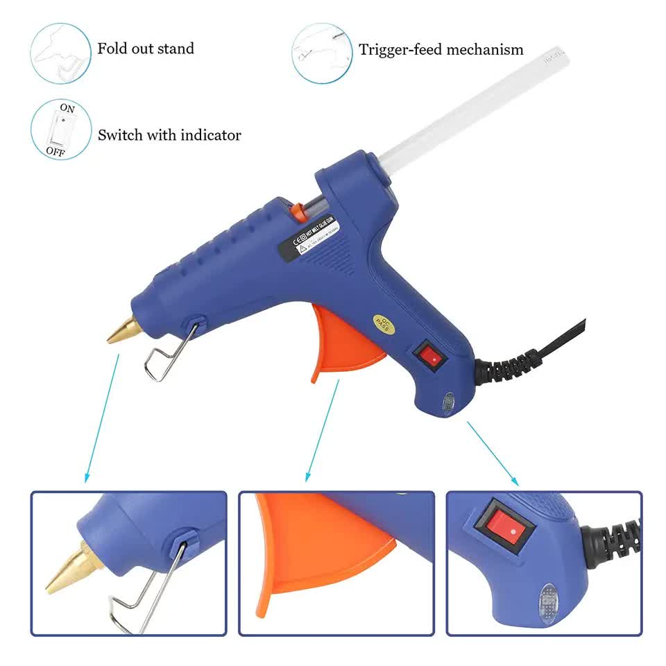 10 X HOT MELT GLUE GUN TRIGGER ADHESIVE WITH STICKS REPAIR KIT FOR USE