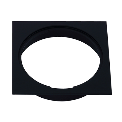 Square Black Floor Grate Drain 110 mm Full Brass Construction