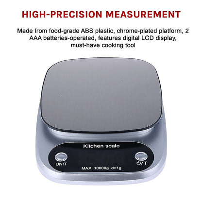 Digital Kitchen Scale LCD Electronic Postal Food Weight Scales 10kg/1g