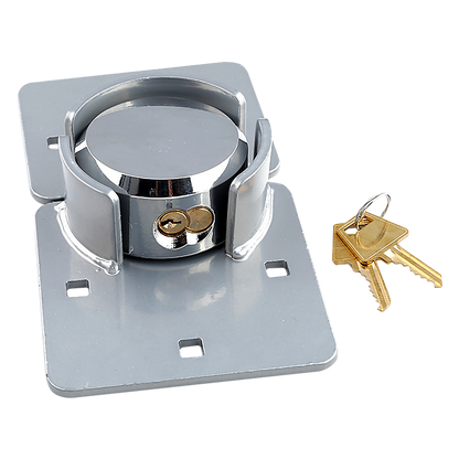 Van Door Lock With Brackets - Heavy Duty Security Vehicle Hasp Padlock