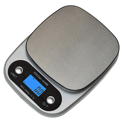 0.1g Digital Kitchen Scale 3kg Rechargeable High Precision Food