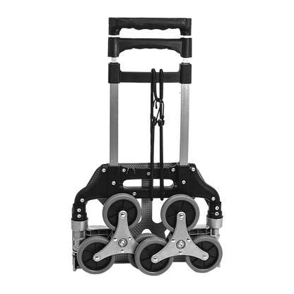 Stair Climbing Trolley 6 Wheels Aluminium Folding Hand Cart Climb Steps