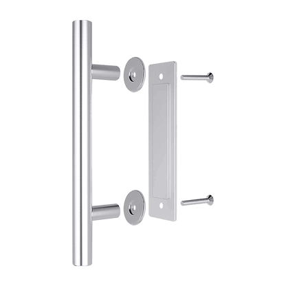 12" Barn Door Handle Sliding Flush Pull Wood Door Gate Hardware Stainless Steel