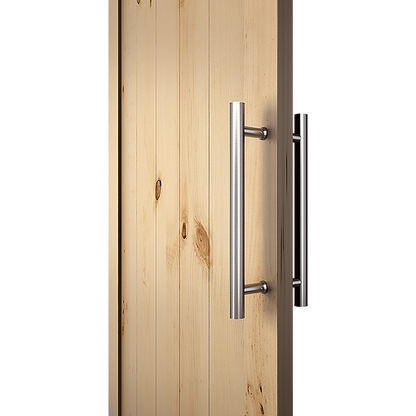 Round 300mm Push Pull Stainless Steel Door Handle Entrance Entry Shower Glass