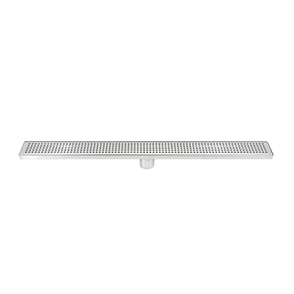 800mm Bathroom Shower Stainless Steel Grate Drain w/Centre outlet Floor Waste