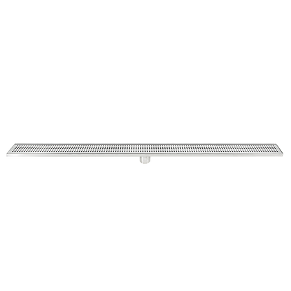 1200mm Bathroom Shower Stainless Steel Grate Drain w/Centre outlet Floor Waste Square Pattern