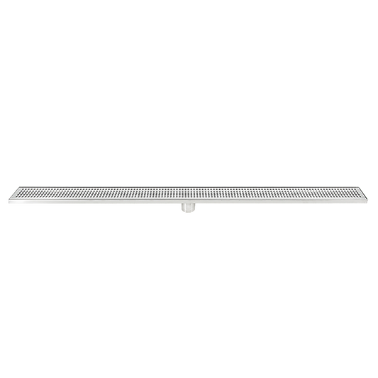 1200mm Bathroom Shower Stainless Steel Grate Drain w/Centre outlet Floor Waste Square Pattern