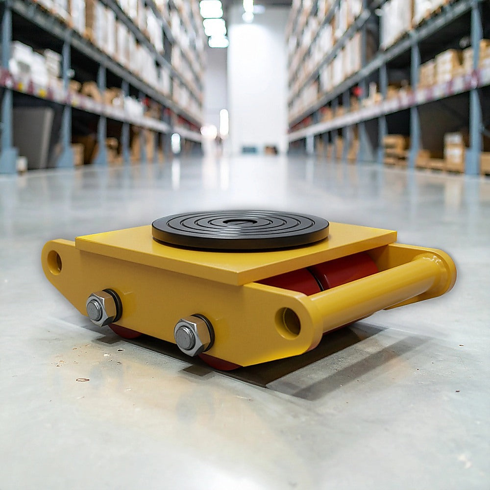 Heavy Duty Machine Dolly Skate Machinery Roller Mover Cargo Trolley 6T