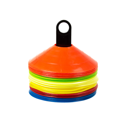 60 Pack Sports Training Discs Markers Cones Soccer AFL Exercise Personal Fitness
