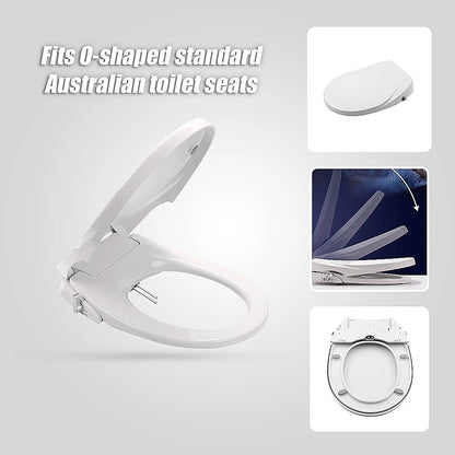 Non Electric Bidet Toilet Seat W/ Cover Bathroom Spray Water Wash