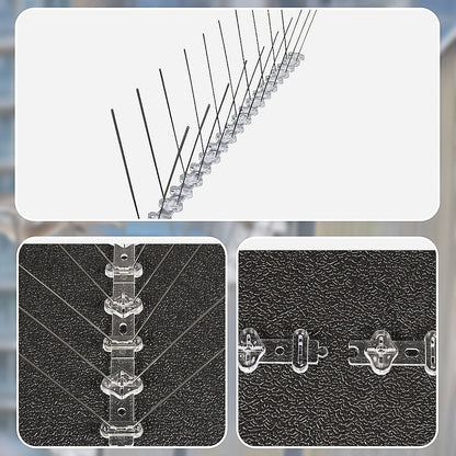 20x 50cm Bird Spike S304 wire Spikes Eaves Pigeon Gull Starling 10M