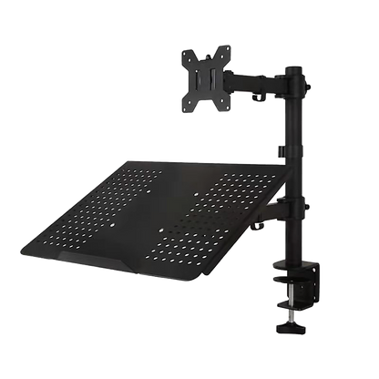 Monitor Mount & Laptop and Tablet Shelf Stands Holders Adjustable Workspace Arm