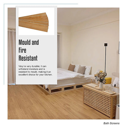 Vinyl Floor Tiles Self Adhesive Flooring Oak Wood Grain 16 Pack 2.3SQM