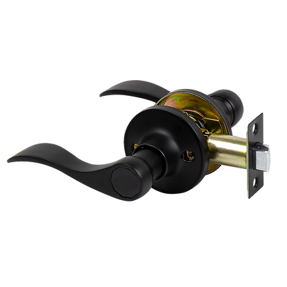 Door Handle Set Lever Passage Function Black