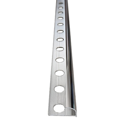 10 x Tile Trim Heavy Duty Round Edge Aluminium 10mm
