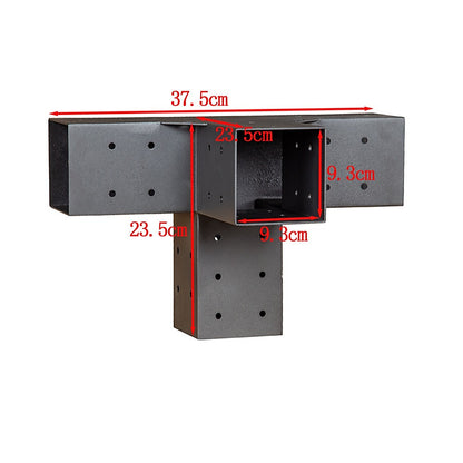 Roof Pergola Gazebo Shed Matte Black Steel Brackets DIY Kits