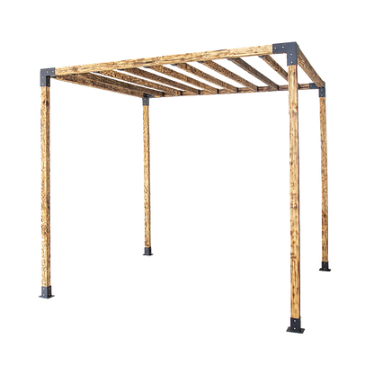 Roof Pergola Gazebo Shed Matte Black Steel Brackets DIY Kits