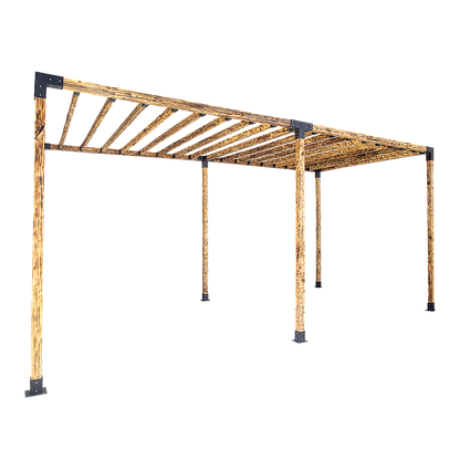 Roof Pergola Gazebo Shed Matte Black Steel Brackets DIY Kits