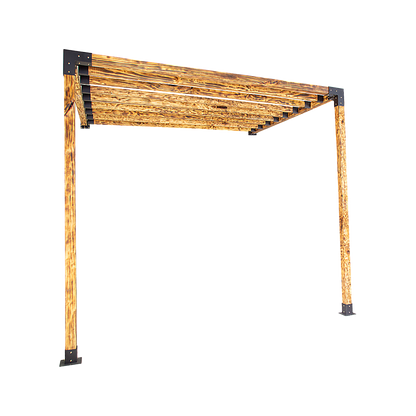 Roof Pergola Gazebo Shed Matte Black Steel Brackets DIY Kits