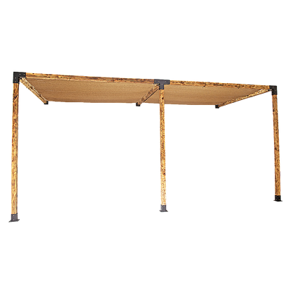 Roof Pergola Gazebo Shed Matte Black Steel Brackets and Coffee Screens DIY Kits