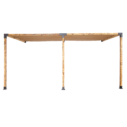 Roof Pergola Gazebo Shed Matte Black Steel Brackets and Coffee Screens DIY Kits