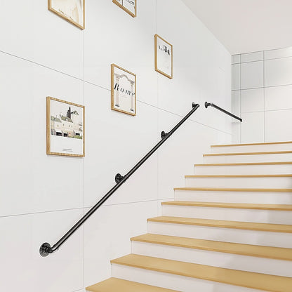 2m Handrail Stair Rail Grab Balustrade Staircase Banister + Installation Kit