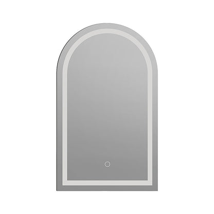Arched LED Wall Mirror Bathroom Mirrors Makeup Anti-fog 600mm x 1000mm