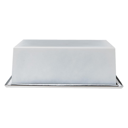 336 x 336 x 101mm Shower Niche Single Shelf Organizer No Tile Needed in White