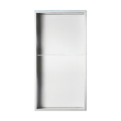 641 x 336 x 101mm Shower Niche Double Shelf Organizer No Tile Needed in White